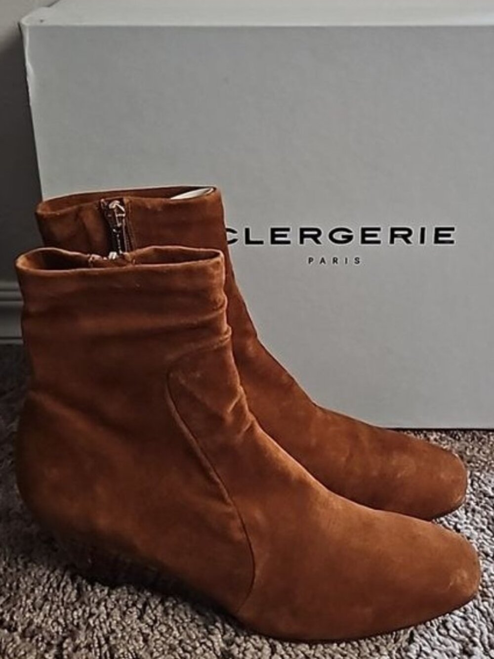 Robert Clergerie Tammy Suede Leather Boot Size 7.5 US New Women's Designer